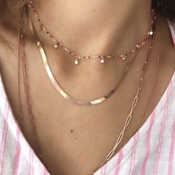 İtalyan Yassı Zincir 45cm