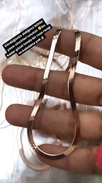 İtalyan Yassı Zincir 45cm