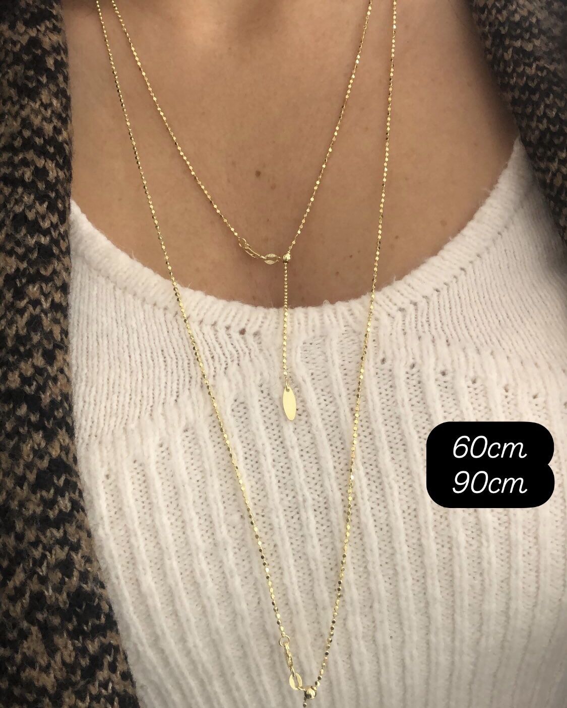 Asansörlü İtalyan Zincir 60cm