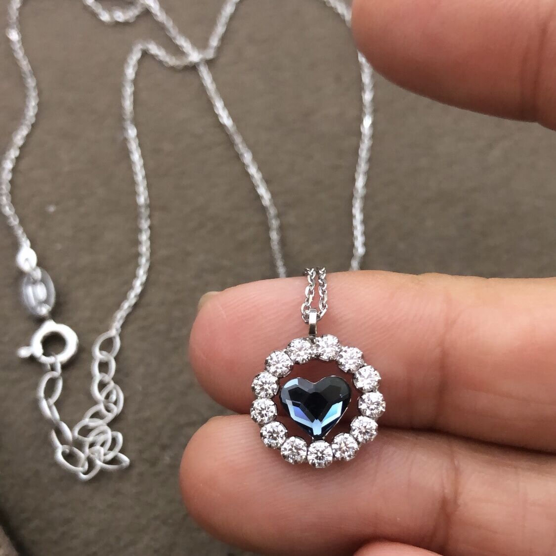 Maestro Swarovski Kalp Kolye