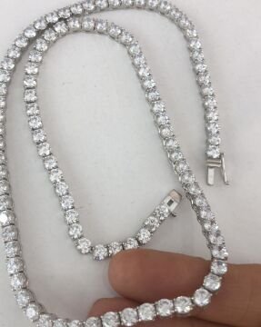 Pırlanta Montur Suyolu Kolye 4mm 45cm