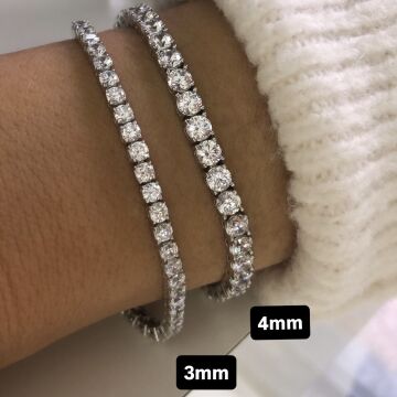 Pırlanta Suyolu Bileklik 4mm 17cm