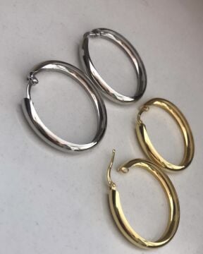 İthal Kalın Halka Küpe 3cm