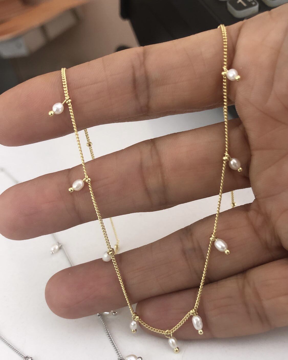 İthal İncili Kolye