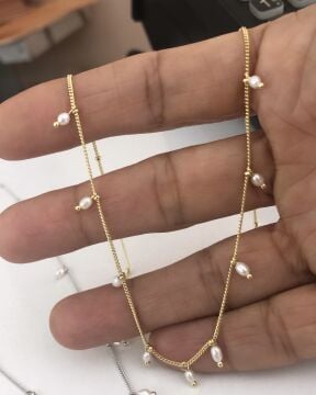 İthal İncili Kolye