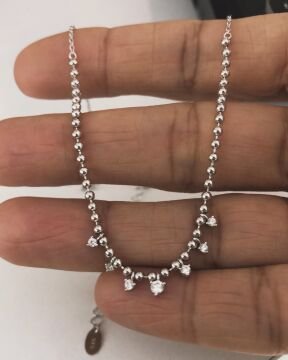 İthal Taşlı ve Toplu Minimal Kolye