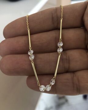 İthal Taşlı Kolye