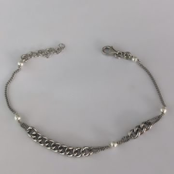 İthal İnci Zincirli Bileklik