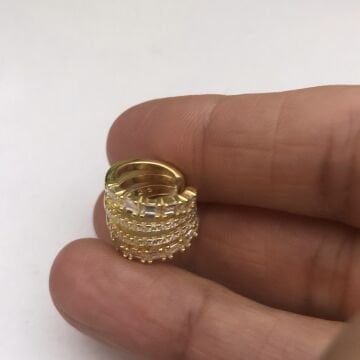 Taşlı Kıkırdak Küpe