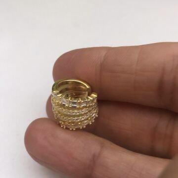 925 Ayar Gümüş  Kıkırdak Küpe