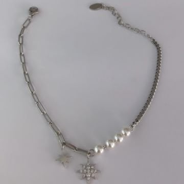 İthal İnci Zincirli Bileklik