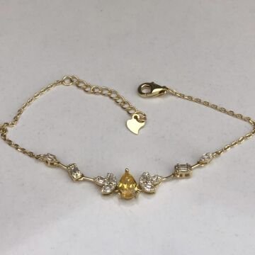 Taşlı Gümüş Bileklik