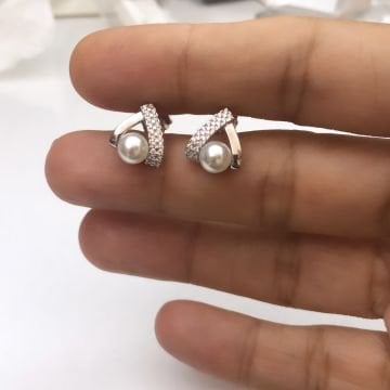 İthal Taşlı İnci Küpe (çift)