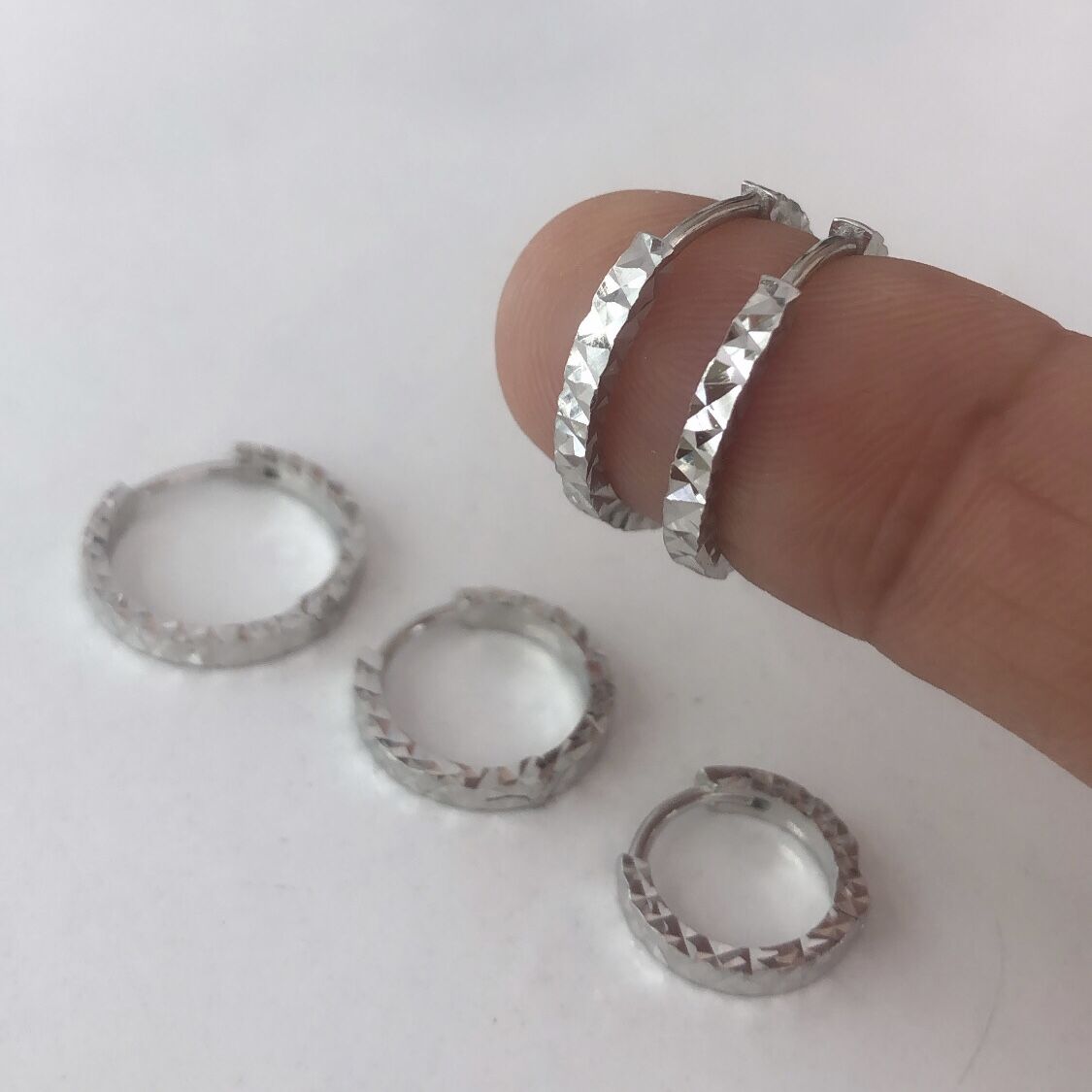 925 Ayar Gümüş Halka Küpe