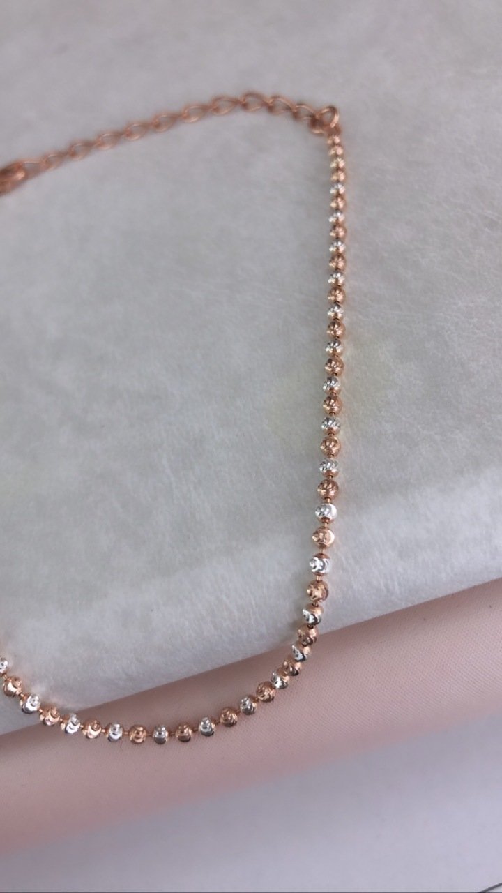 Rose Beyaz İtalyan Bileklik (Elmas Kesim)