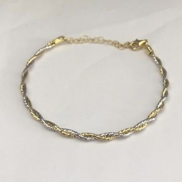 İtalyan Bileklik Gold Beyaz