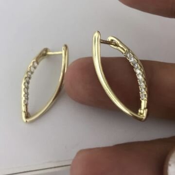 Vip  İçi Taşlı Küpe