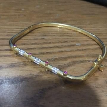 Pembe Taşlı Bileklik