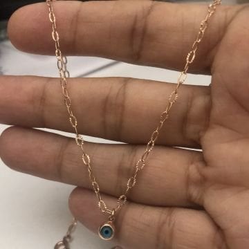 Nazarlı Kolye İtalyan Zincirli