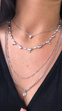 Tek Taşlı İtalyan Kolye