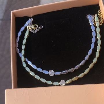 Yuvarlak Taşlı Arpa Bileklik