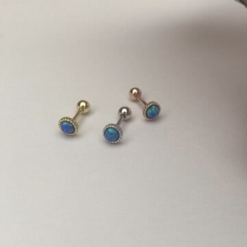 Piercing Küpe Opal Taş