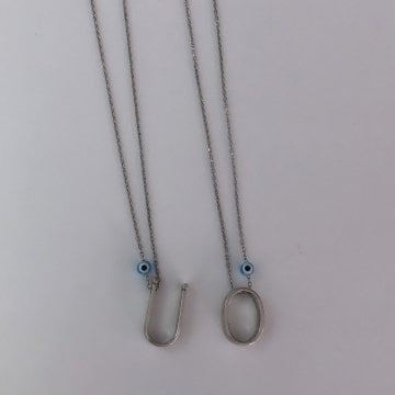 HARF KOLYE NAZARLI (GÜMÜŞRENK)