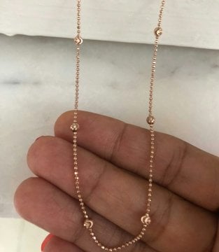 İTALYAN ELMAS KESİM  KOLYE