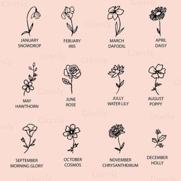 DOĞUM ÇİÇEĞİ KOLYE