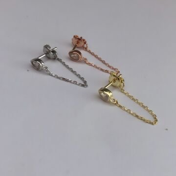 Zincirli Küpe (Tek)