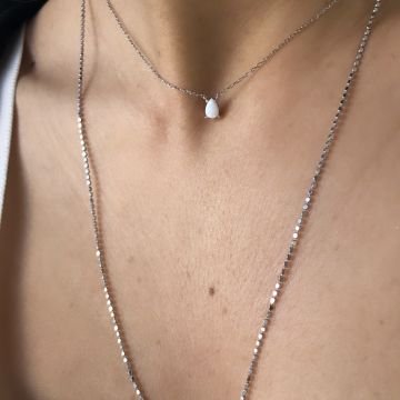 Opal Taşlı Kolye