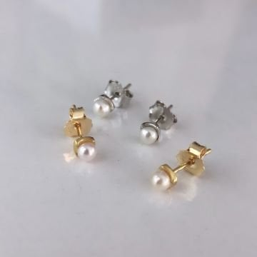 İnci Küpe Minimal (Tek)