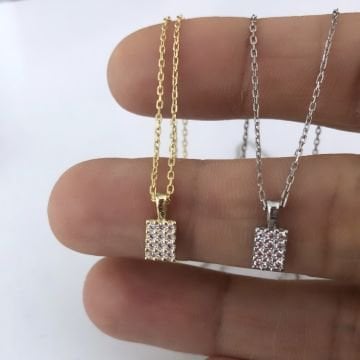 Minimal Taşlı Kolye