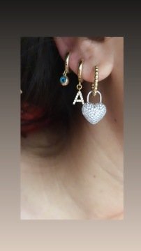 Nazar Boncuklu Halka Küpe (Tek)