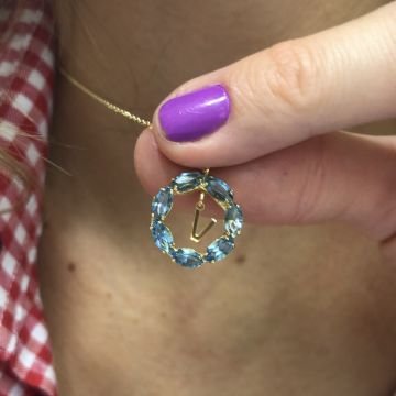 Maestro Swaroski Neptune Harf Kolye