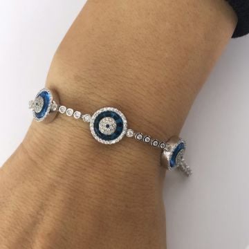 Üçlü Cam Göz Suyolu Bileklik