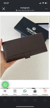 Dıştan Patlı Kibar Hakiki Deri Kahverengi Kadın Cüzdanı