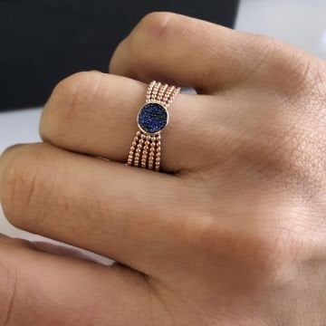 Laci Taşlı Rose Yüzük