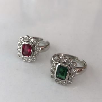 Renkli Taşlı Yüzük