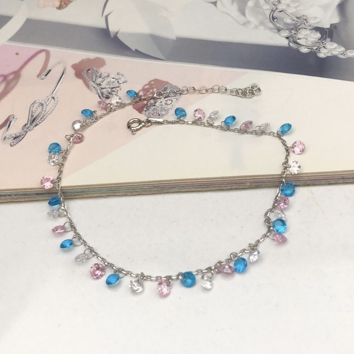 Renkli Taşlı Halhal