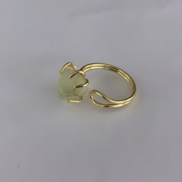 Doğal Taşlı Yüzük Gold