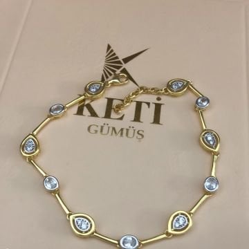 Beyaz Taşlı Bileklik