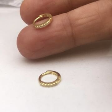 Taşlı mini Piercing Küpe