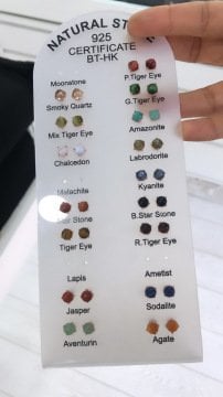 Doğal Taşlı İthal Küpe ÇİFT