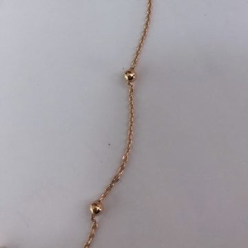 Düz Topçuklu İtalyan Kolye