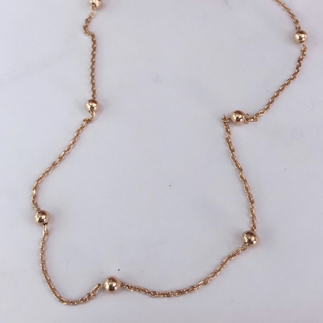 Düz Topçuklu İtalyan Kolye