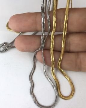 İtalyan Balık Sırtı Kolye Gold Renk