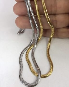 İtalyan Kalın Balık Sırtı Kolye