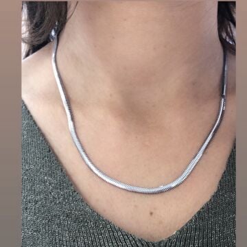 İtalyan Kalın Balık Sırtı Kolye