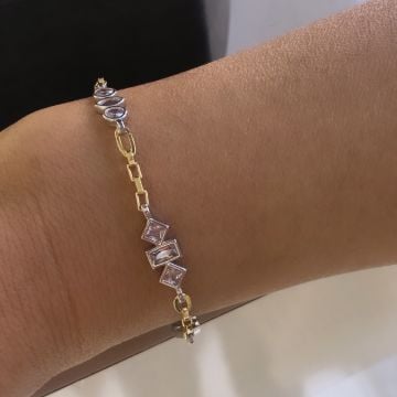 Taşlı Bileklik (Gold)